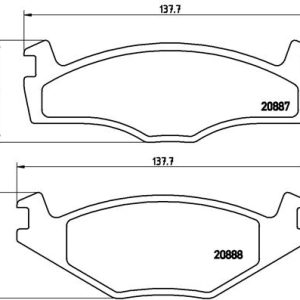 Set placute frana BREMBO P 85 005 – VW | AutoRival