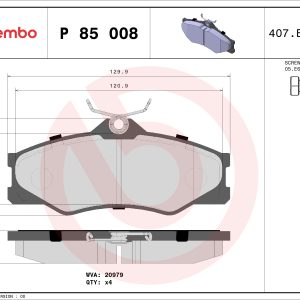 Set placute frana BREMBO P 85 008 – VW | AutoRival