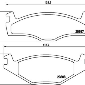Set placute frana BREMBO P 85 012 – VW | AutoRival