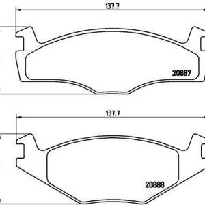 Set placute frana BREMBO P 85 024 – VW | AutoRival
