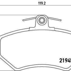 Set placute frana BREMBO P 85 032 – VW | AutoRival