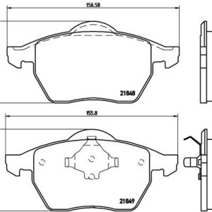 Set placute frana BREMBO P 85 039 – VW | AutoRival