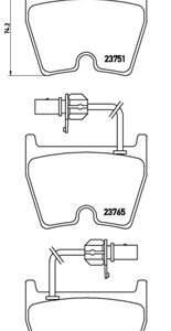 Set placute frana BREMBO P 85 078 – VW | AutoRival