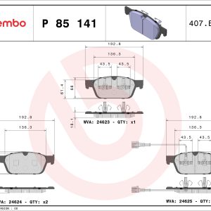 Set placute frana BREMBO P 85 141 – VW | AutoRival