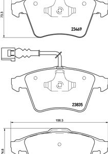 Set placute frana BREMBO P 85 149 – VW | AutoRival