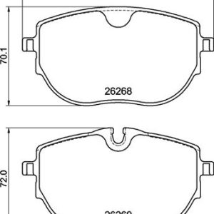 Set placute frana BREMBO P 85 187 – VW | AutoRival