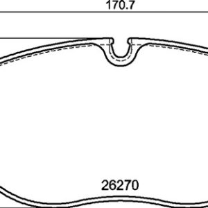 Set placute frana BREMBO P 85 188 – VW | AutoRival
