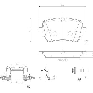 Set placute frana BREMBO P 85 190 – VW | AutoRival