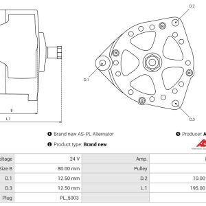 Electromotor AS-PL S0458(SEG) – VW | AutoRival