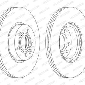 Disc frana FERODO DDF1160C – VW | AutoRival