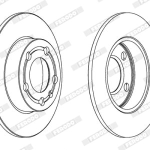 Disc frana FERODO DDF1233C – VW | AutoRival