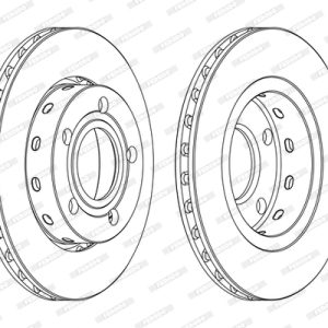 Disc frana FERODO DDF1887C – VW | AutoRival