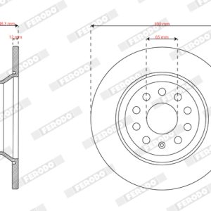 Disc frana FERODO DDF3169C – VW | AutoRival