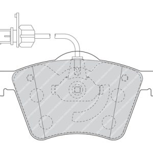 Set placute frana FERODO FVR1484 – VW | AutoRival