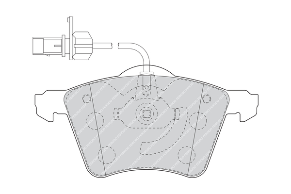 Set placute frana FERODO FVR1484 – VW | AutoRival