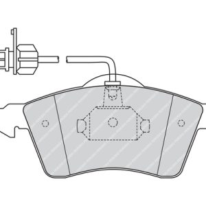 Set placute frana FERODO FVR1518 – VW | AutoRival