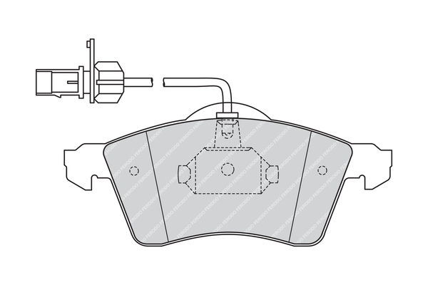 Set placute frana FERODO FVR1518 – VW | AutoRival