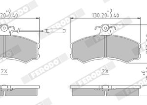 Set placute frana FERODO FVR287 – VW | AutoRival
