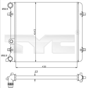Radiator racire motor TYC 737-0010 – VW | AutoRival