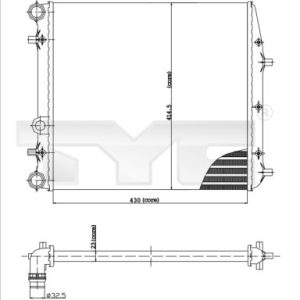 Radiator racire motor TYC 737-0013 – VW | AutoRival
