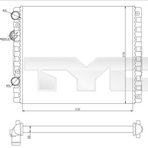 Radiator racire motor TYC 737-0040 – VW | AutoRival