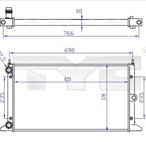 Radiator racire motor TYC 737-0043-R – VW | AutoRival
