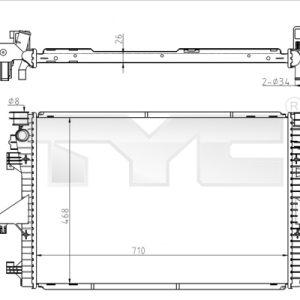 Radiator racire motor TYC 737-0069 – VW | AutoRival