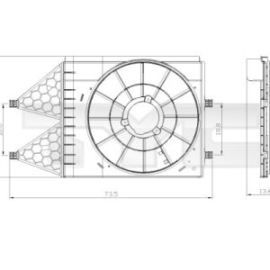 Suport ventilator TYC 837-0033-1 – VW | AutoRival