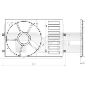 Suport ventilator TYC 837-0035-1 – VW | AutoRival