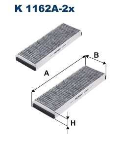 Filtru aer habitaclu FILTRON K 1162A-2x – VW | AutoRival