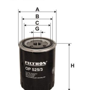 Filtru ulei FILTRON OP 525/3 – VW | AutoRival
