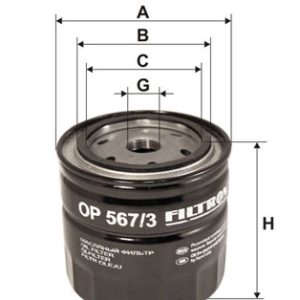 Filtru ulei FILTRON OP 567/3 – VW | AutoRival