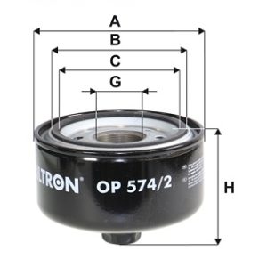 Filtru ulei FILTRON OP 574/2 – VW | AutoRival