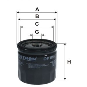 Filtru ulei FILTRON OP 616 – VW | AutoRival