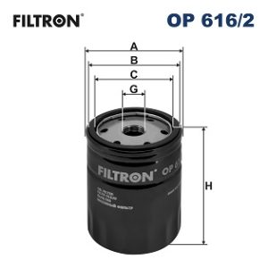 Filtru ulei FILTRON OP 616/2 – VW | AutoRival