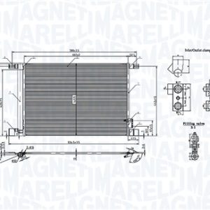 Condensator climatizare MAGNETI MARELLI 350203010600 – VW | AutoRival