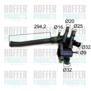 Termostat lichid racire HOFFER 8192802 – VW | AutoRival