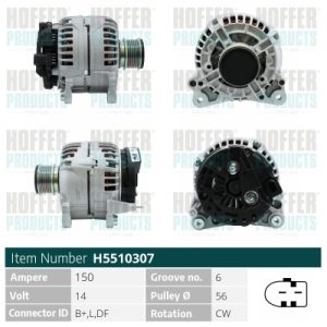 Alternator HOFFER H5510307 – VW | AutoRival