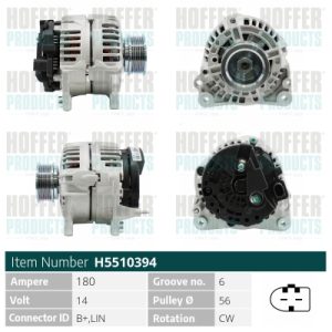 Alternator HOFFER H5510394 – VW | AutoRival