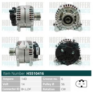 Alternator HOFFER H5510416 – VW | AutoRival