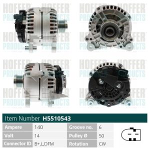 Alternator HOFFER H5510543 – VW | AutoRival