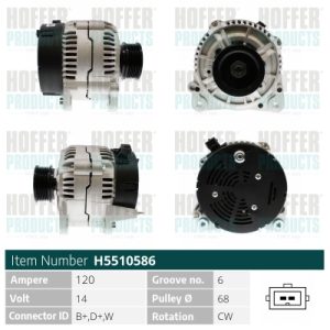 Alternator HOFFER H5510586 – VW | AutoRival