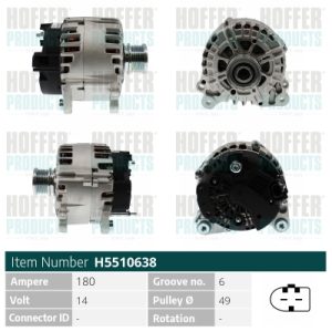 Alternator HOFFER H5510638 – VW | AutoRival