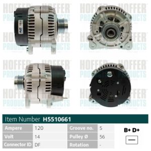 Alternator HOFFER H5510661 – VW | AutoRival