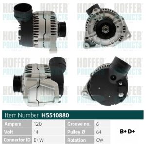Alternator HOFFER H5510880 – VW | AutoRival