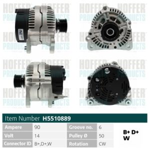 Alternator HOFFER H5510889 – VW | AutoRival