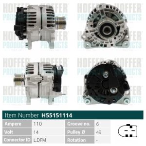 Alternator HOFFER H55151114 – VW | AutoRival