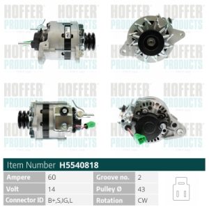 Alternator HOFFER H5540818 – VW | AutoRival