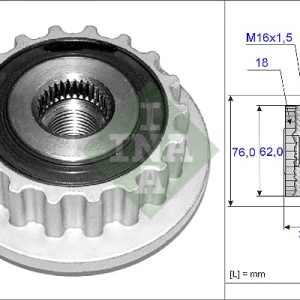 Fulie alternator INA 535 0118 10 – VW | AutoRival
