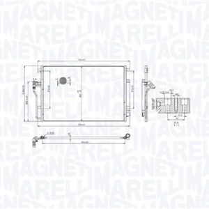 Condensator climatizare MAGNETI MARELLI 350203104300 – VW | AutoRival